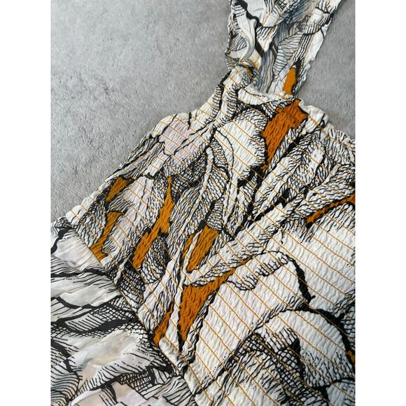 Anthropologie x Alexandra Farmer Smocked Floral Dress Size Large - Picture 3 of 7